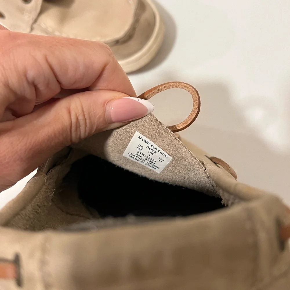Sperry Kids Tan Boat Shoes
